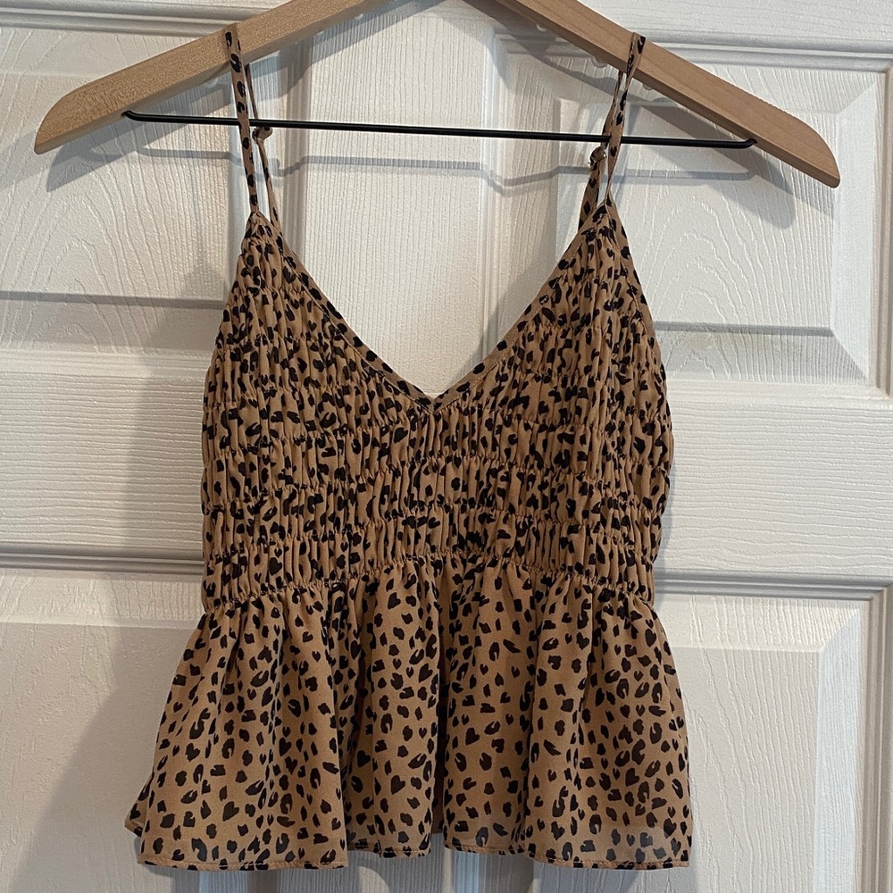 Stylish Leopard Print Camisole Top